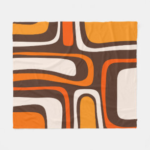 Couverture Polaire Palm Springs Motif Abstrait moderne du milieu du s