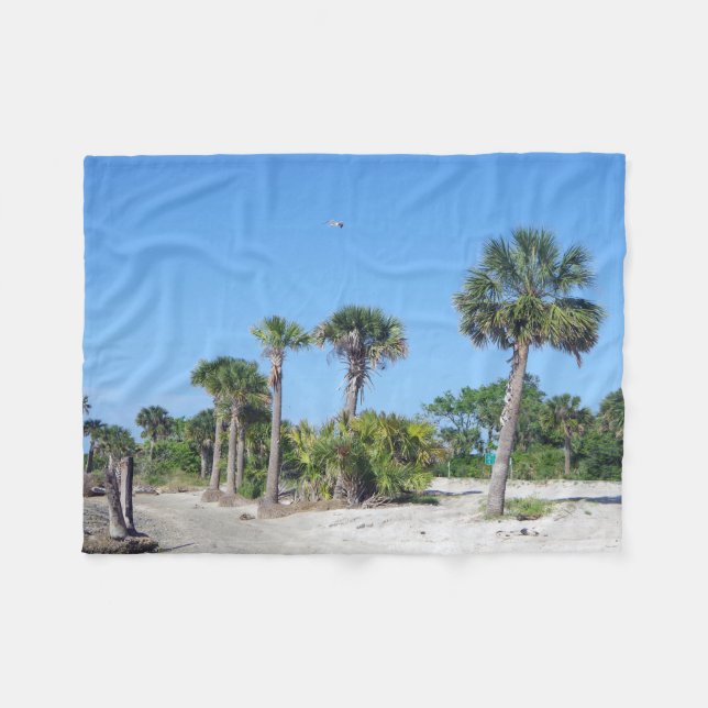 Couverture Polaire Palm Trees polaire (Devant (Horizontal))
