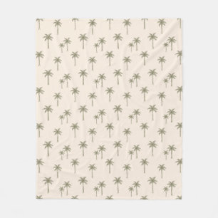 Couverture Polaire Palmiers Boho Maison de Campagne Côtière Bohémienn