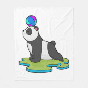 Couverture Polaire Panda at yoga
