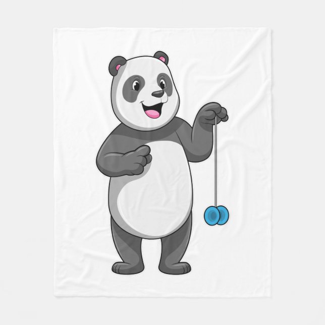 Couverture Polaire Panda avec Yo-yo (Devant)