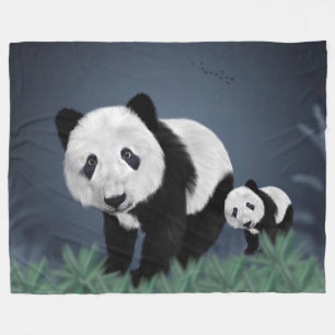 Couverture Polaire Panda Bears