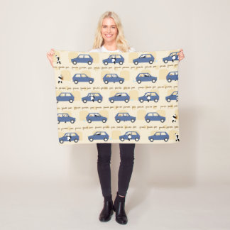 Couverture Polaire Panda Panda Pan blue beige