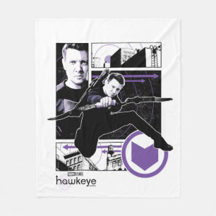 Couverture Polaire Panneaux graphiques Hawkeye City