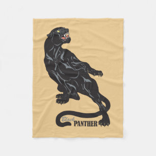 Couverture Polaire panthère noir