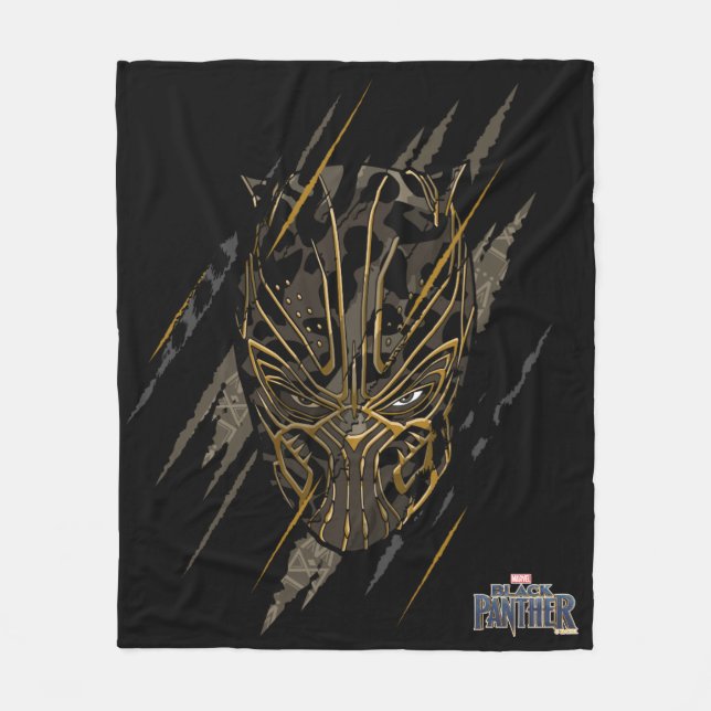 Couverture Polaire Panthère noire | Erik Killmonger Claw Marks (Devant)
