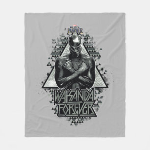 Couverture Polaire Panthère noire Graphique "Wakanda Forever"