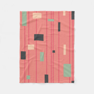 Couverture Polaire Panthère rose brouillée