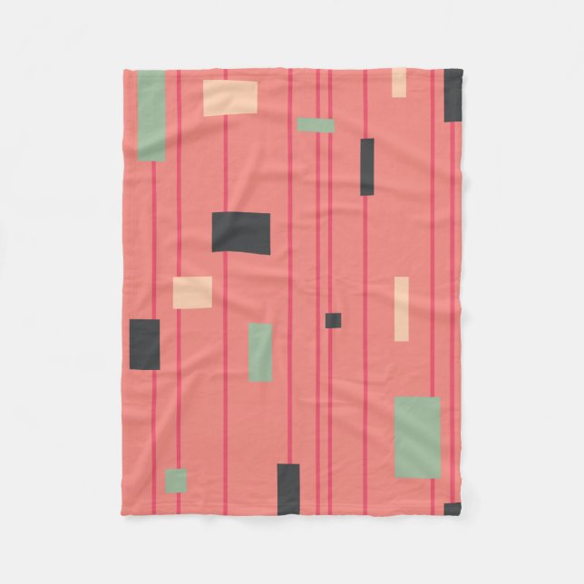 Couverture Polaire Panthère rose brouillée (Devant)