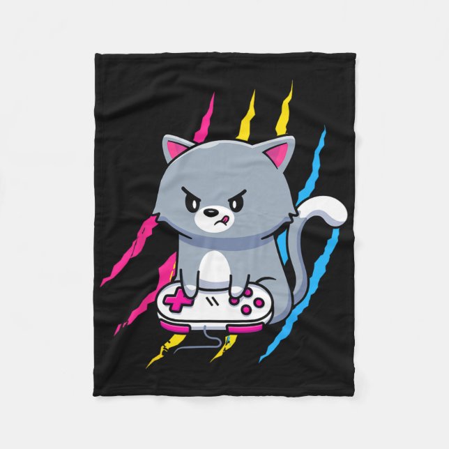 Couverture Polaire Panual Gaymer Geek Pride Lgbt Video Game Lover Gif (Devant)