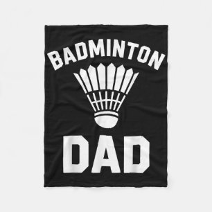 Couverture Polaire Papa Badminton Volant Drôle Badminton