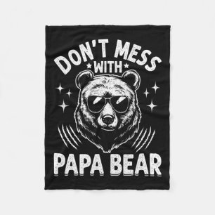 Couverture Polaire Papa Bear ne manque pas avec Papa Bear Drôle Pères