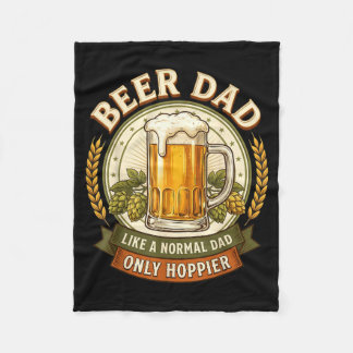 Couverture Polaire Papa Bière Seulement Plus Hoppé Brasseur De Vintag