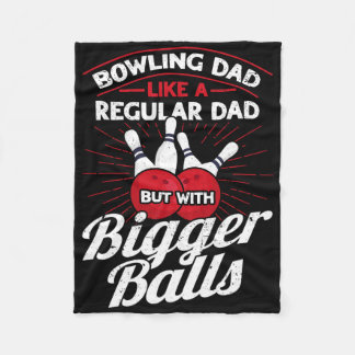 Couverture Polaire Papa De Bowling Comme Un Papa Régulier Mais Avec D