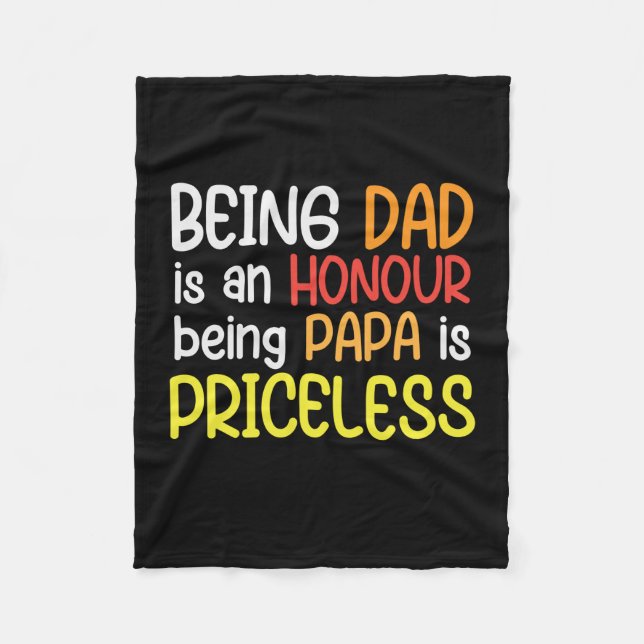 Couverture Polaire Papa Don Être Papa Être Papa Être Papa (Devant)