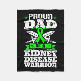 Couverture Polaire Papa D'Un Guerrier De Maladie Du Rein Ckd Sensibil
