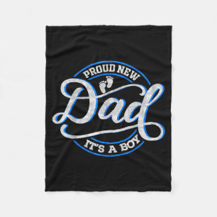 Couverture Polaire Papa fière nouveau C'est un garçon Drôle de papa p