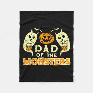 Couverture Polaire Papa Halloween de monstres Costume de famille drôl
