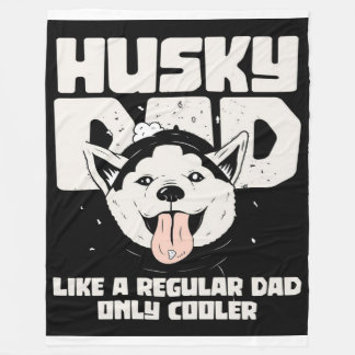 Couverture Polaire Papa Husky Comme Un Père Ordinaire Seulement Glaci