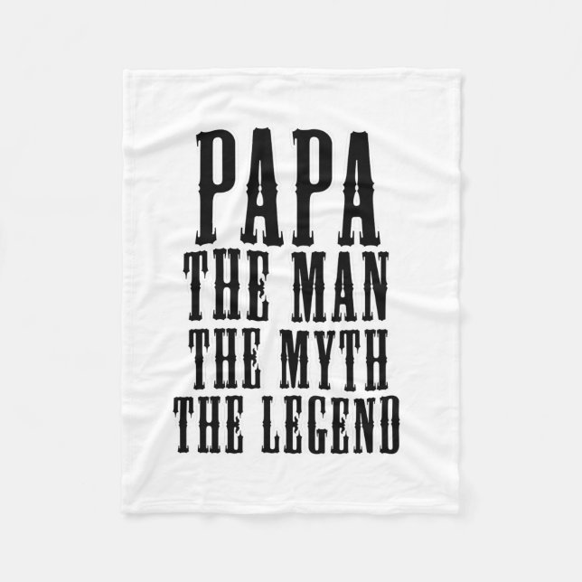 Couverture Polaire Papa l'homme le mythe la légende (Devant)