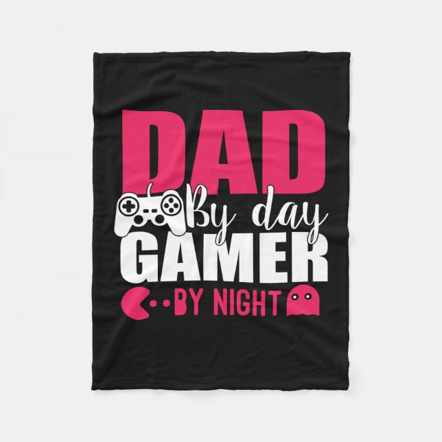 Couverture Polaire Papa Poison Papa By Day Gamer By Night (Devant)