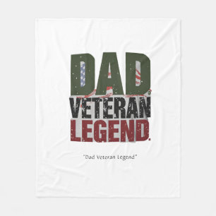 Couverture Polaire Papa Vétérinaire Blanche Légende - Cadeau Personna