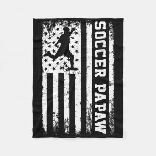 Couverture Polaire Papaw Foot Vintage Drapeau Américain Usa