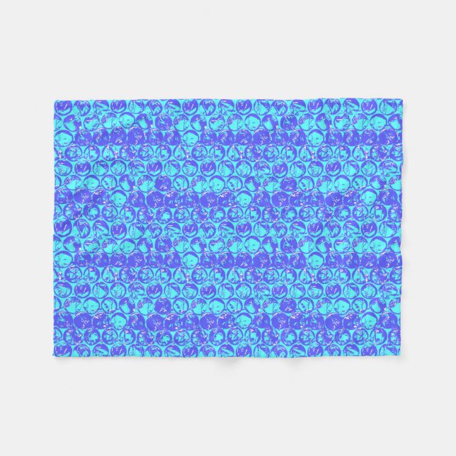 Couverture Polaire Papier à bulle d'art pop (Devant (Horizontal))