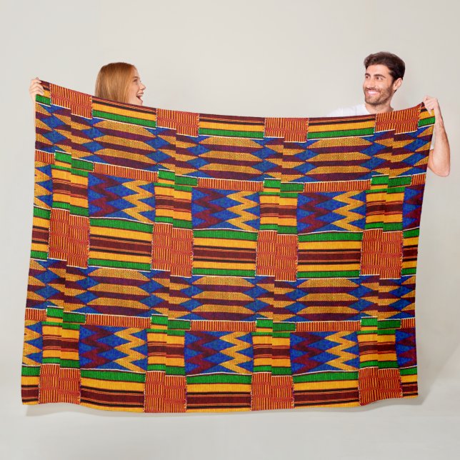 Couverture Polaire Papier africain Kenta (En situation)