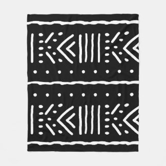 Couverture Polaire Papier cadeau tribal africain géométrique en boue