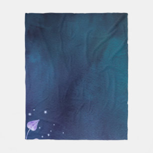 Couverture Polaire Papier fleur en fleurs vintage