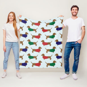 Couverture Polaire papier peint dachshund