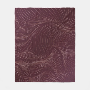 Couverture Polaire Papier peint doré de luxe. Motif Art déco. Vintage