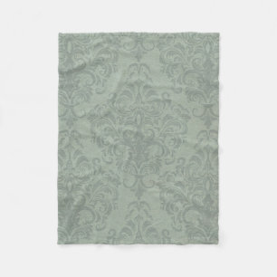 Couverture Polaire Papier peint rustique gris de cru de damassé