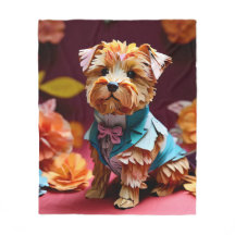 Papier Rococo Norfolk Terrier Pastel Couleurs