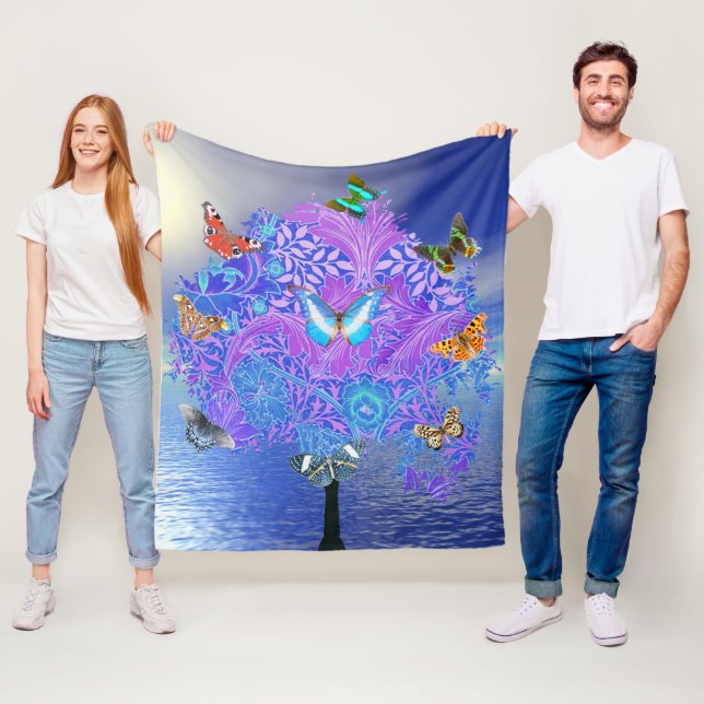 Couverture polaire Papillon (En situation)