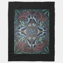 Papillon bleu Triangle Art autochtone australien