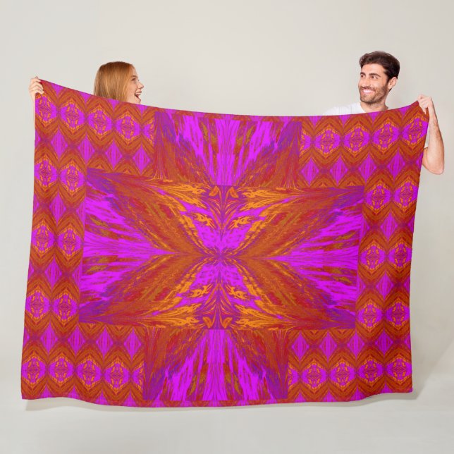 Couverture Polaire Papillons Pour Anastacia 24 (En situation)