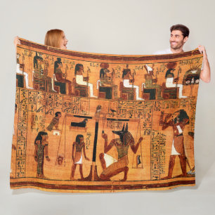 Couverture Polaire Papyrus royal égyptien