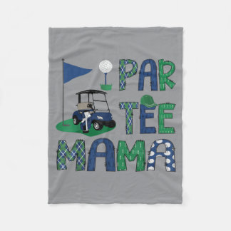 Couverture Polaire Par- Mama Golfeur Fête d'anniversaire Famille