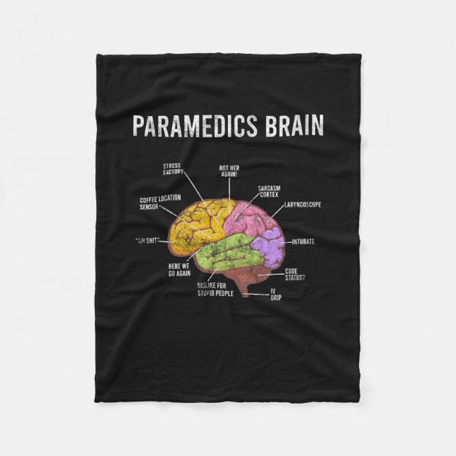 Couverture Polaire Paramedics Cerveau Médicale EMT EMS First Aider Me (Devant)