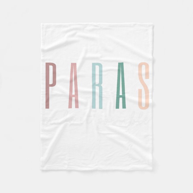 Couverture Polaire Paras rendent cela possible Paraprofessional Teach (Devant)