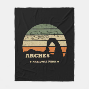 Couverture Polaire Parc national de Arches vintage - Moab - Utah 