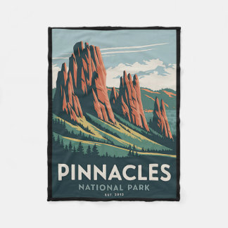 Couverture Polaire Parc national de Pinnacles Camping vintage Randonn