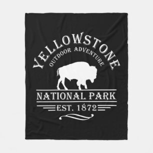 Couverture Polaire Parc national de Yellowstone vintage