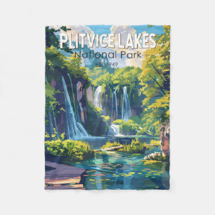 Couverture Polaire Parc national des lacs Plitvice Croatie Art de voy