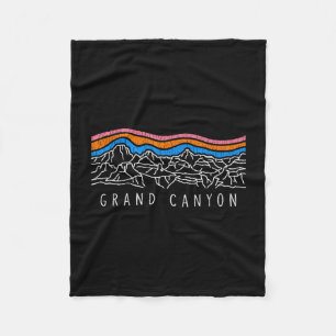 Couverture Polaire parc national du grand canyon souvenir rétro campi