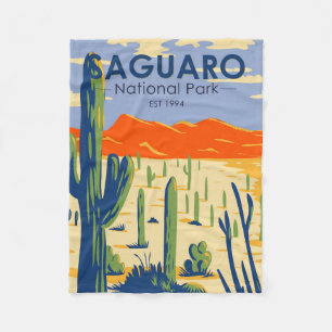 Couverture Polaire Parc national du Saguaro Arizona Giant Cactus Vint