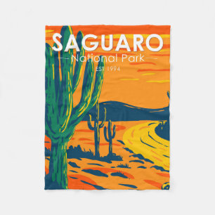 Couverture Polaire Parc national du Saguaro Arizona Vintage