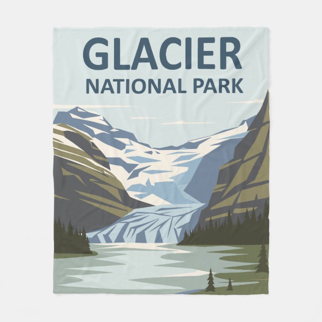 Couverture Polaire Parc national Glacier Art de voyage (Devant)